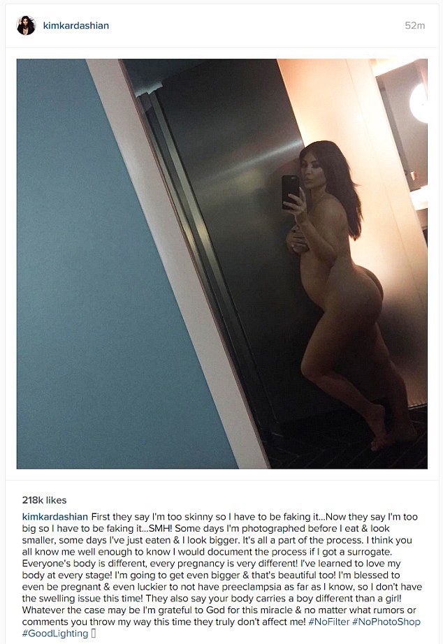 kim kardashian mirror nude