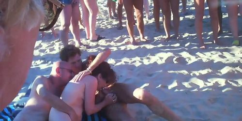 fisting gang on beach porn