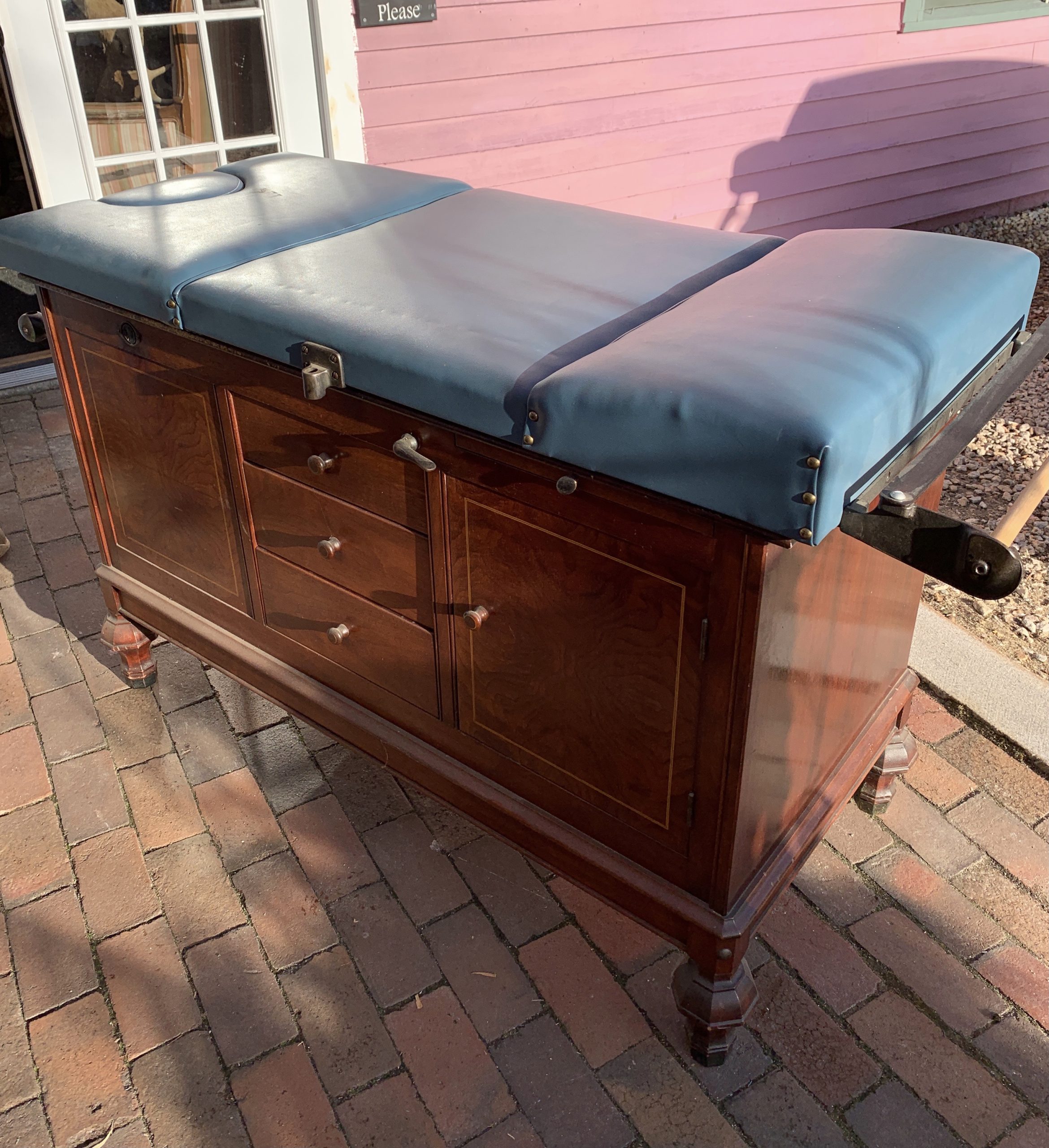 vintage medical exam table