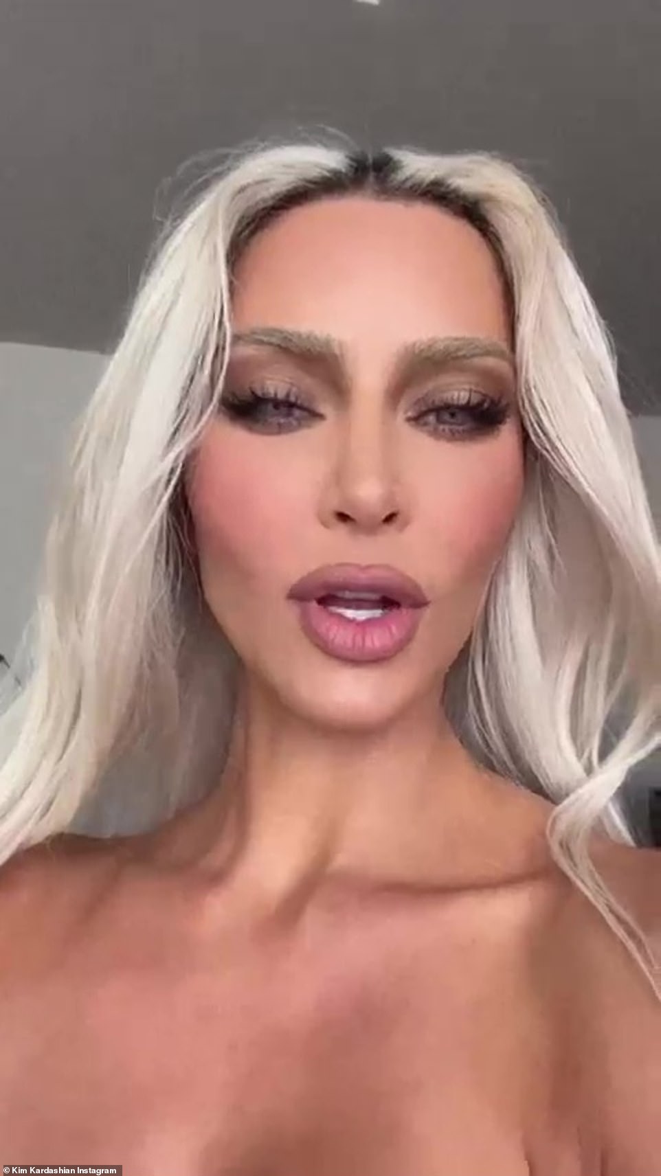 douglas easley recommends kim kardashian nude selfie blonde pic