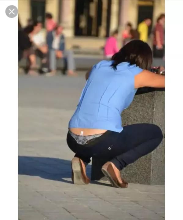 wearing panties in public