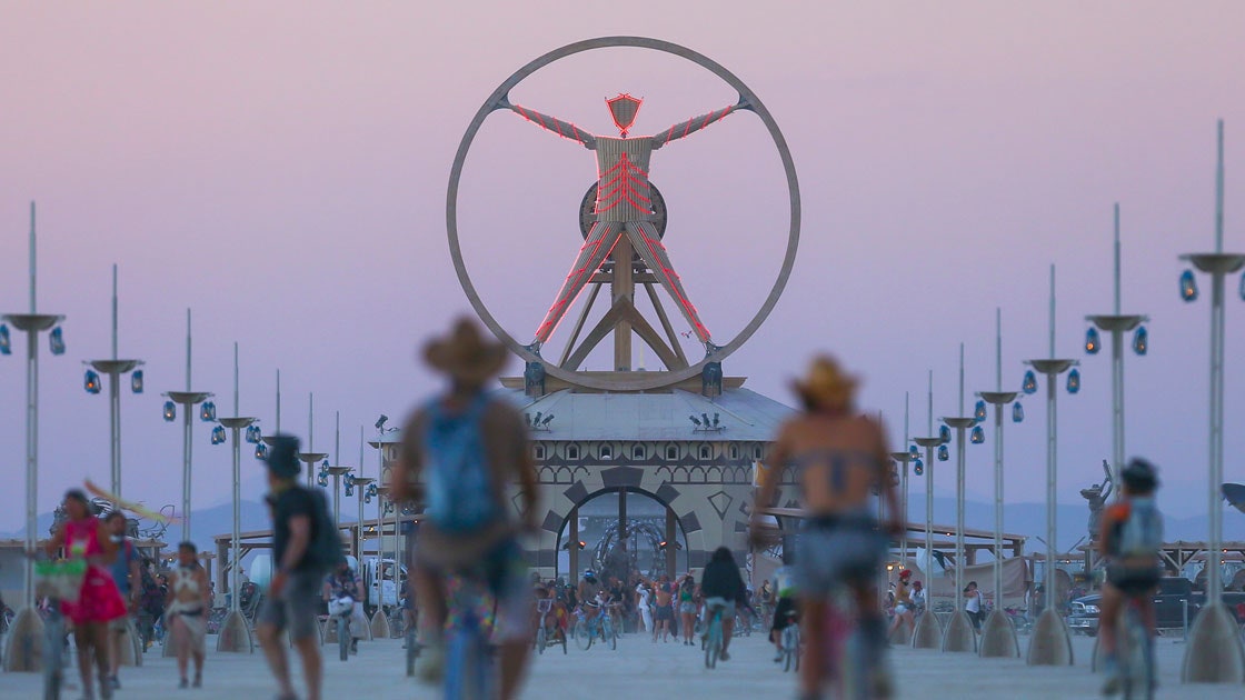 barb haller recommends Naked Burning Man Women