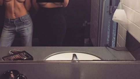 carmen velazquez recommends Kim Kardashian Posts Nude Bathroom Selfie