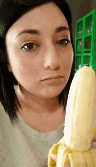 Best of Woman eating banana gif