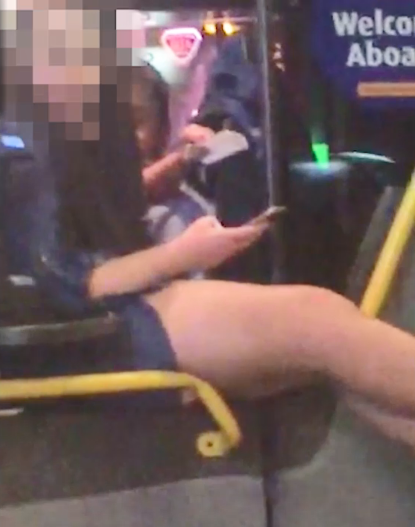 Lady Groped On Bus beremennyih devochka