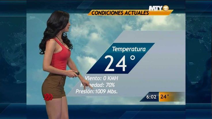 sexy weather girl strips