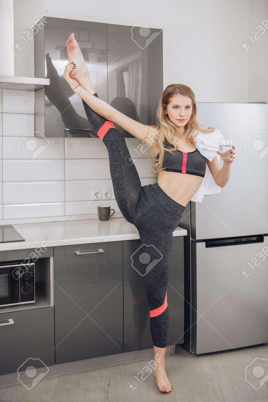 sexy teen in yoga
