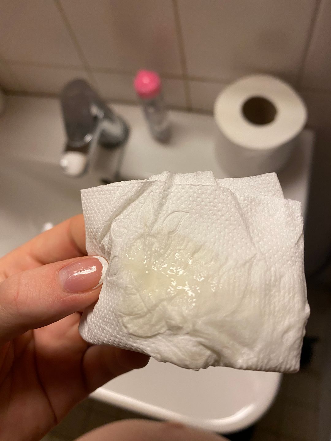Cum On Toilet Paper erotic model