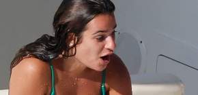 lea michele nip slip