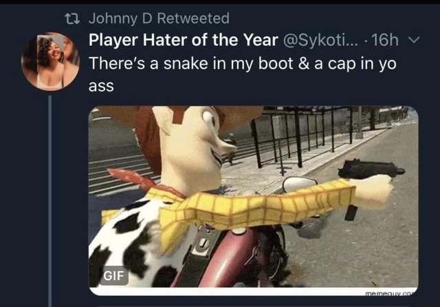 Best of Snake in my boot gif