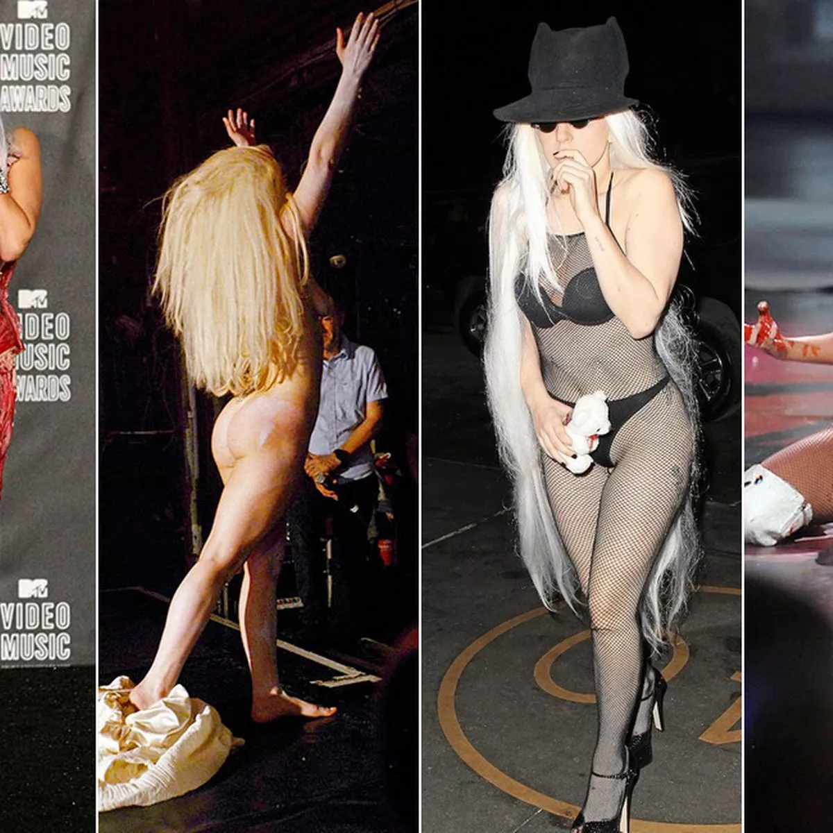 Lady Gaga Nude Pussy hair cosplay