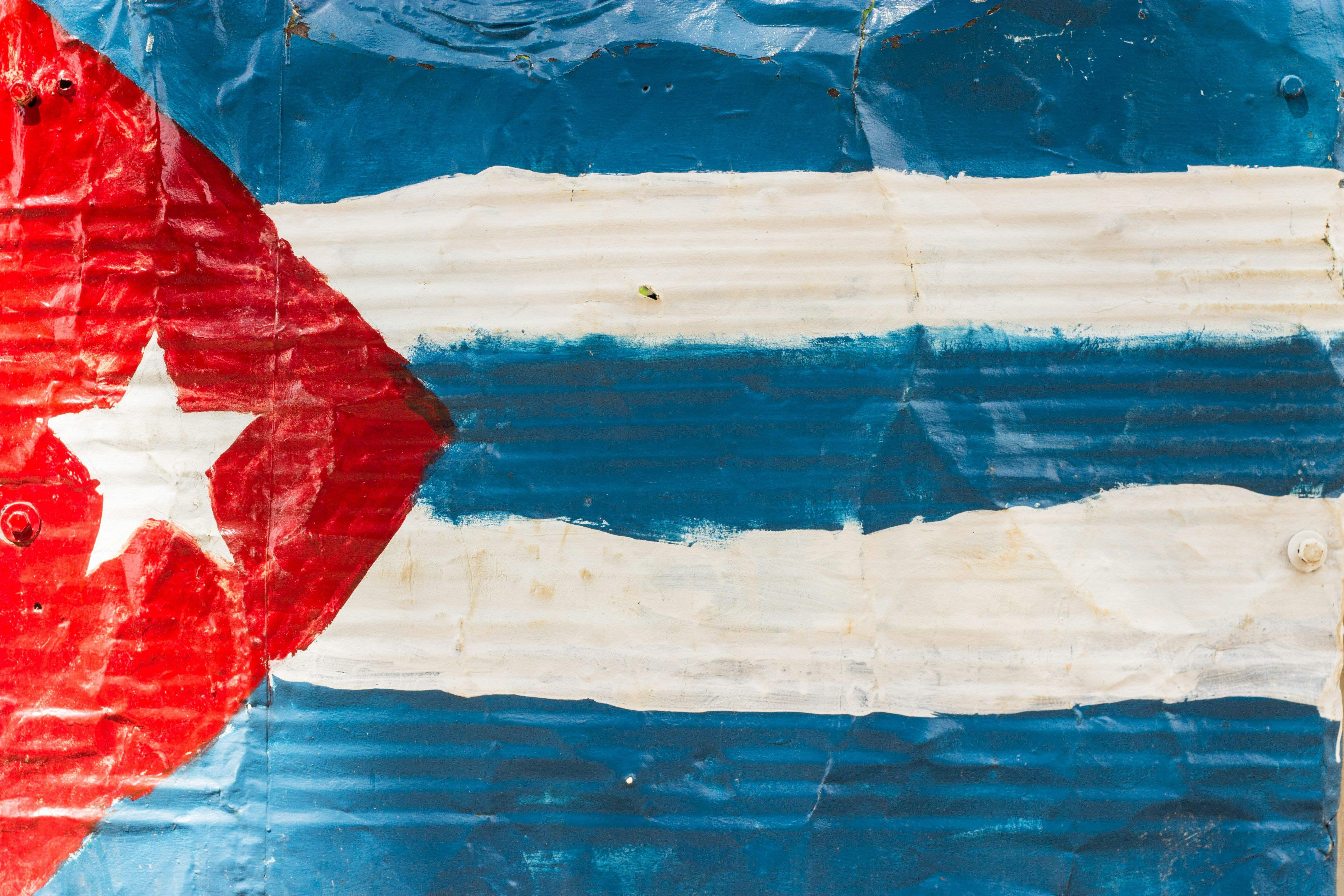 Cuban Flag Body Paint the date