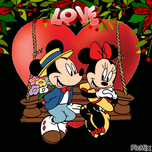 mickey mouse love gif
