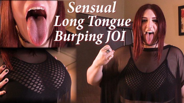 cum on long tongue