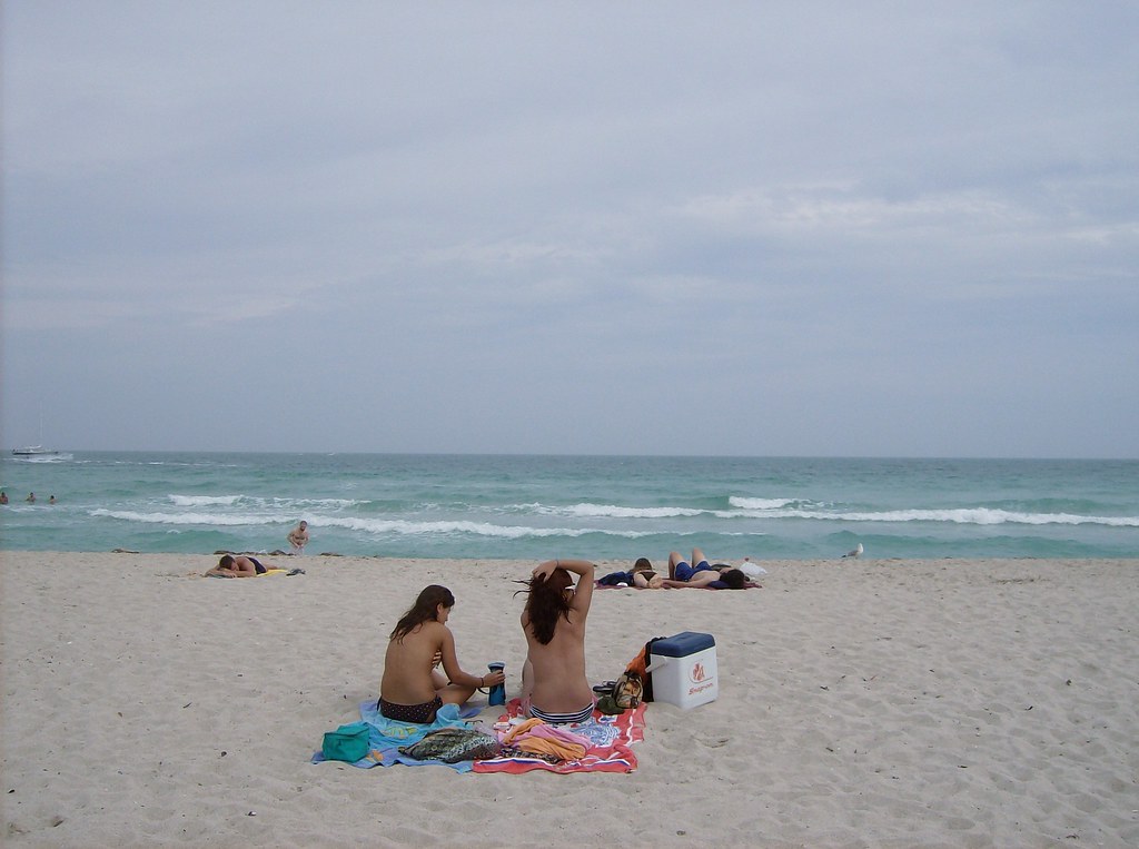 south beach topless pics