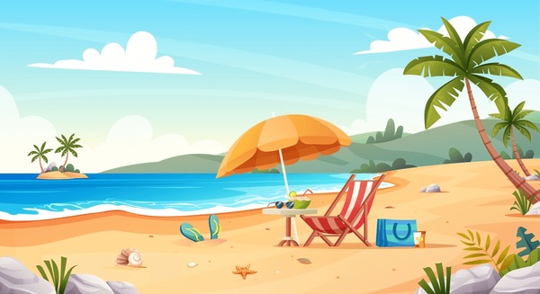 Best of Cartoon pictures of the beach