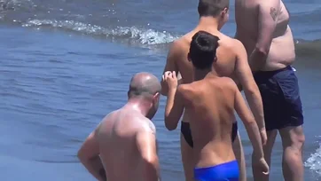 christina hashagen add photo guy on beach in speedo fucks girl on beach porn