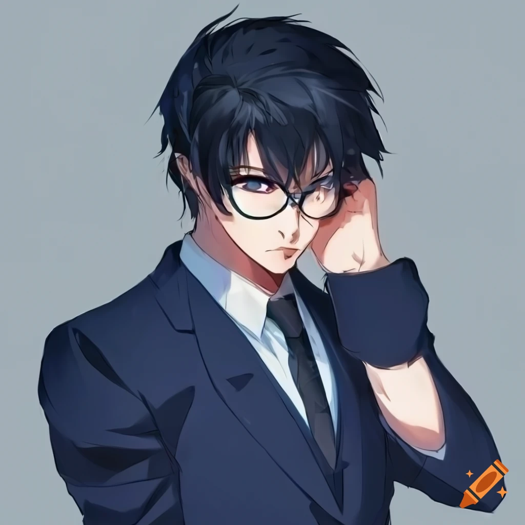 abubakar tanimu share black hair glasses anime photos