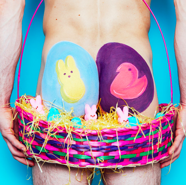 Best of Guys balls painted as easter eggs