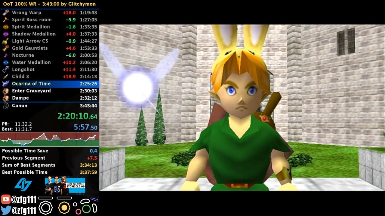 Best of Ocarina of time 100 speedrun