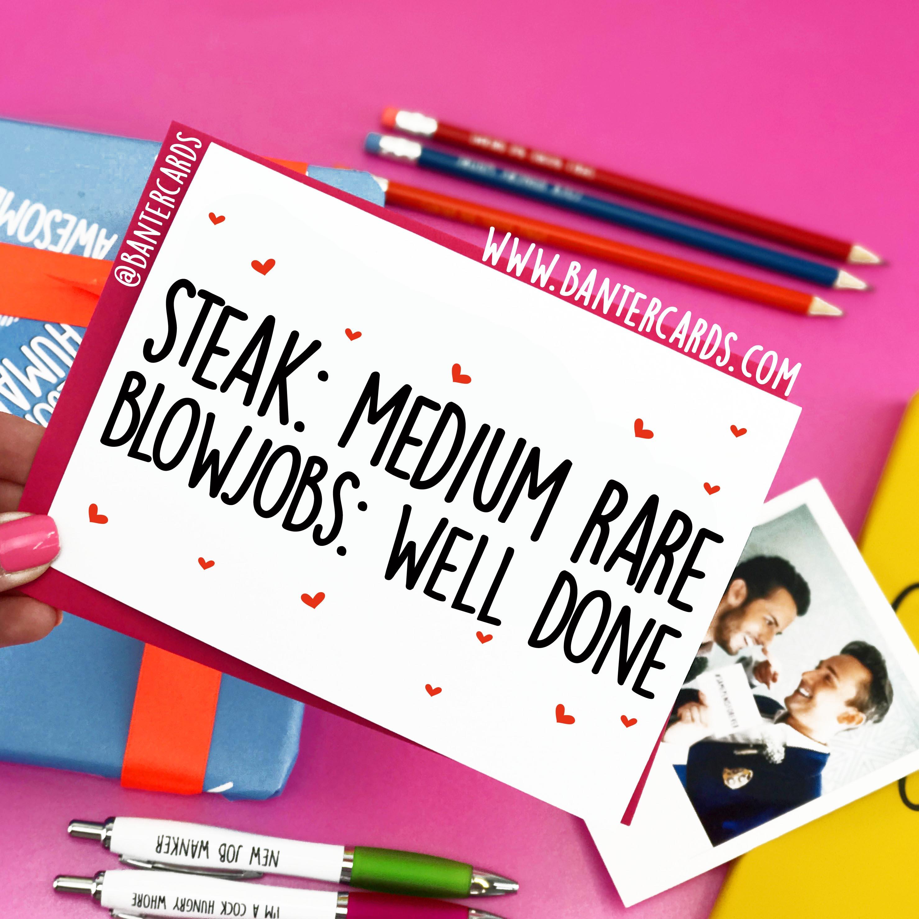 david hyman recommends steak and bj card pic