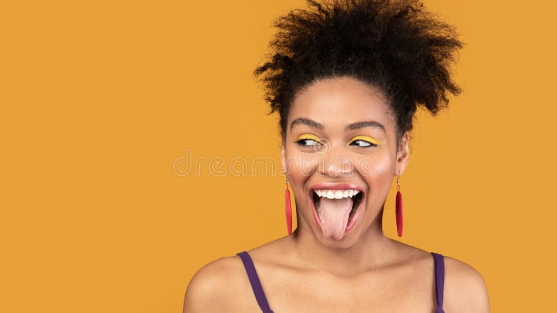 blake arthur recommends black woman tongue out pic