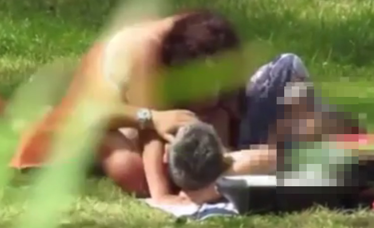 caroline sage recommends couple having sex in park pic