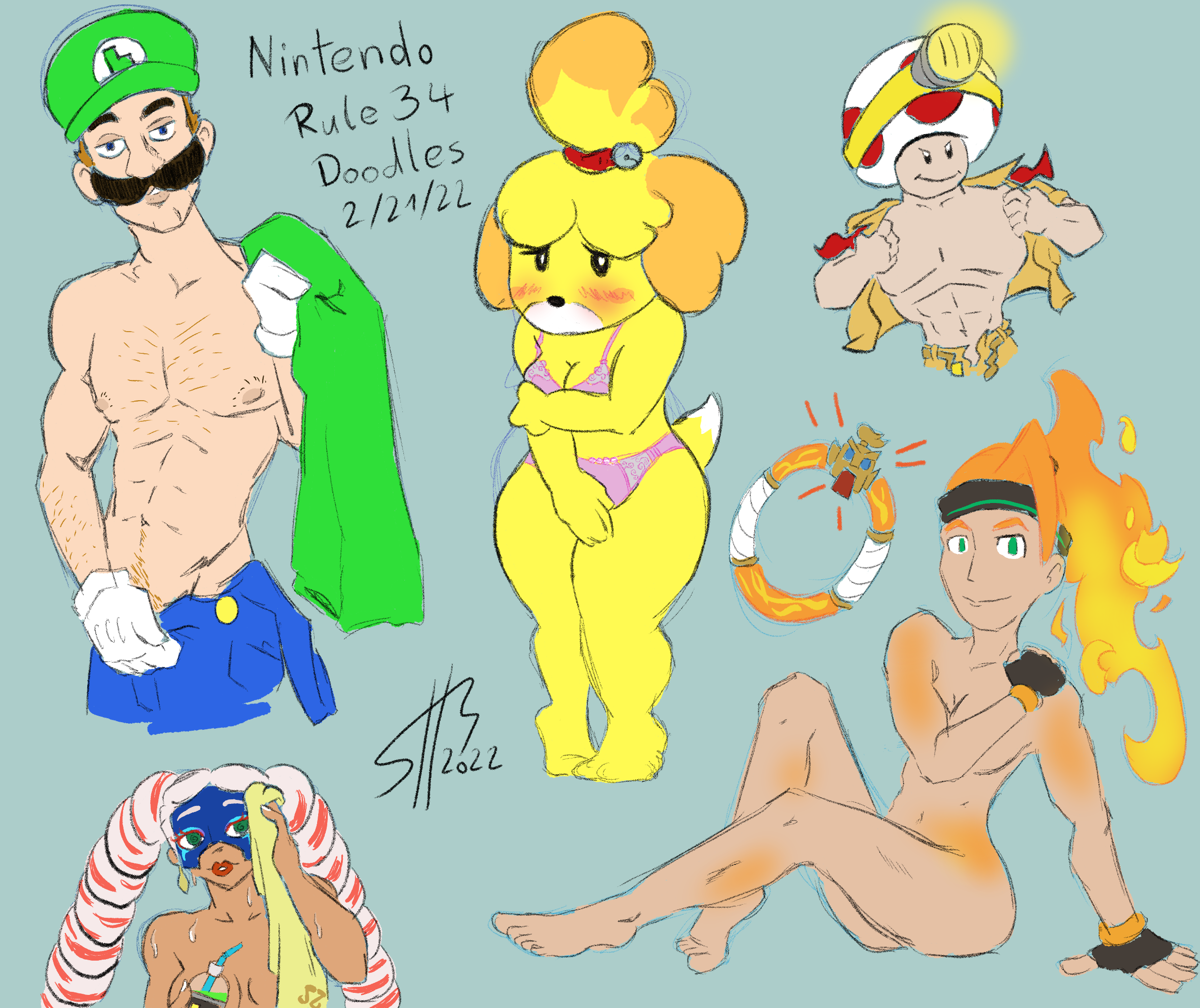 Nintendo Rule 34 island hentai