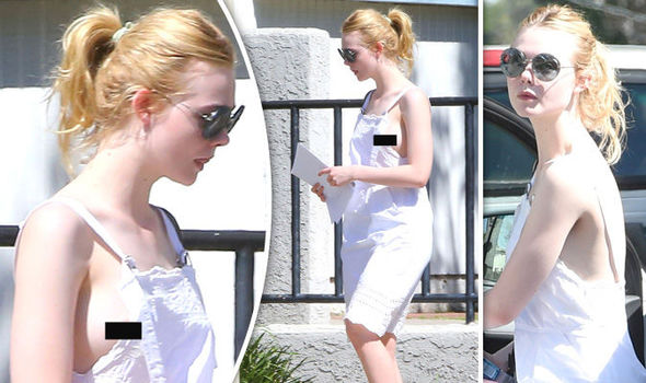 elle fanning nip