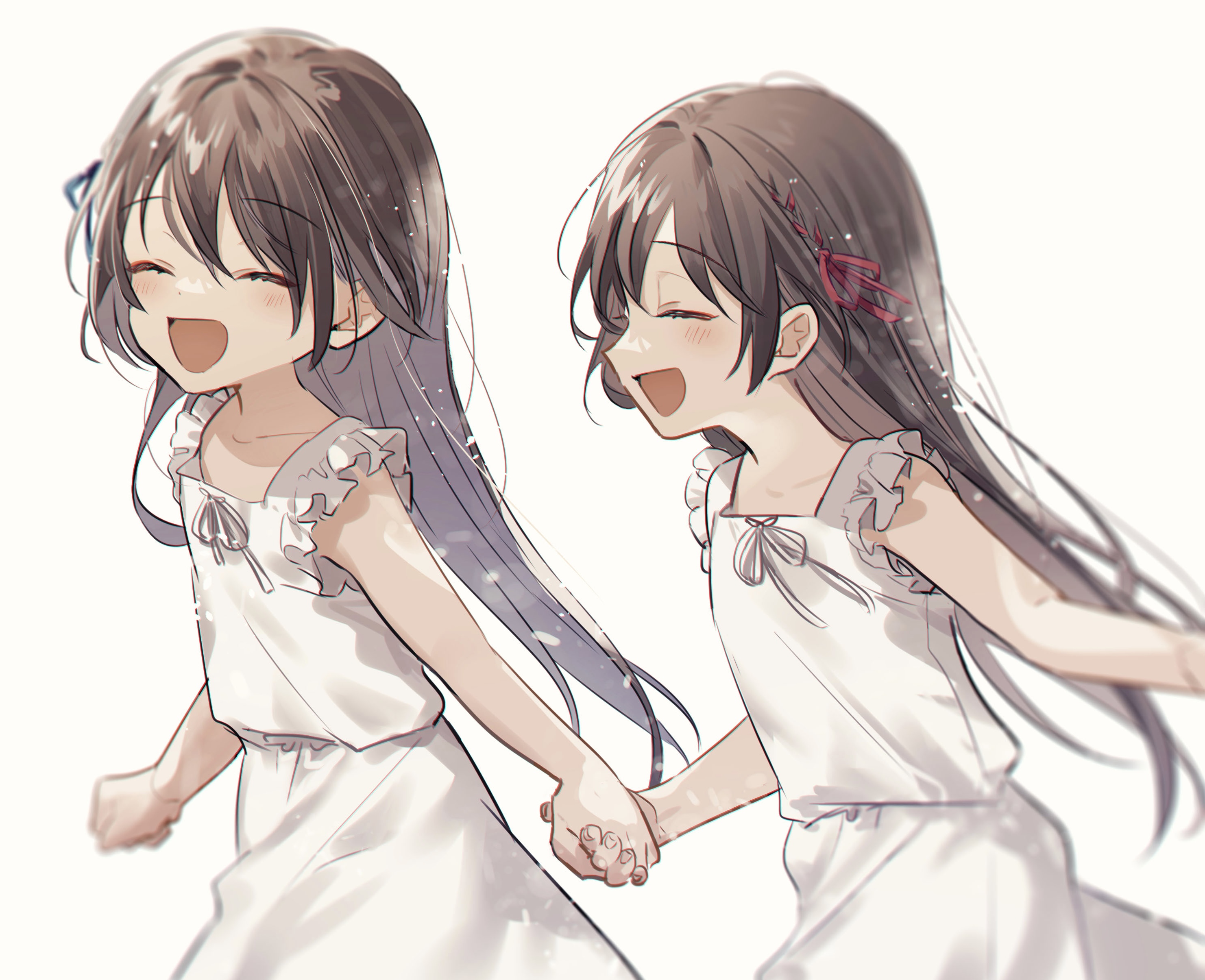 Cute Anime Girl Twins appletheory luscious