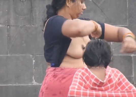 carole barnes share display breasts in public photos