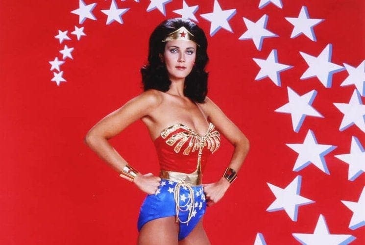 cat b add lynda carter wonder woman sexy photo