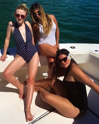 barbara griffing add dakota fanning bathing suit photo