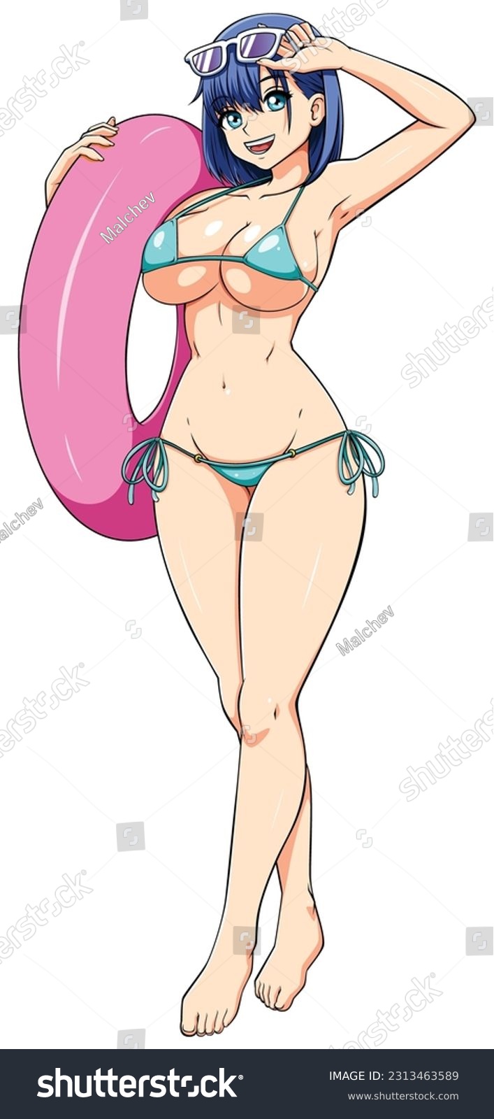 Sexy Anime Bikini wong naked