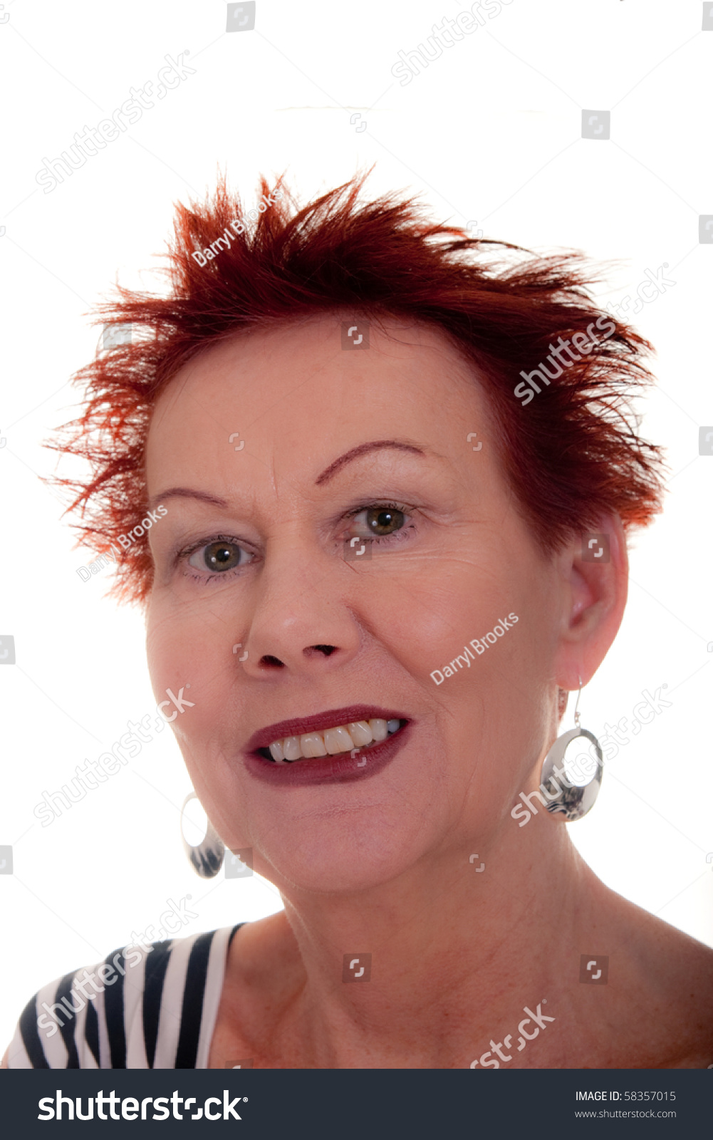 red hair old lady