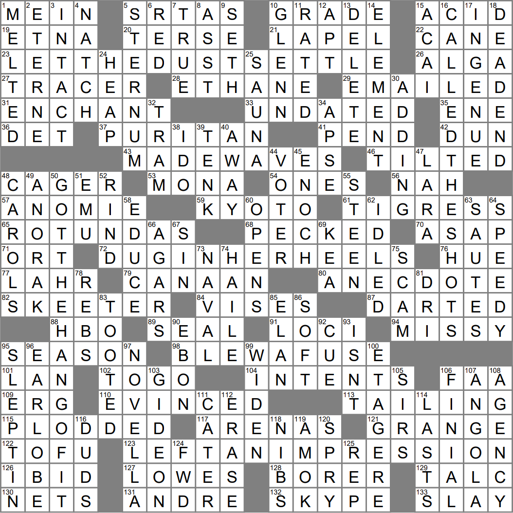 Best of Satisfy crossword clue