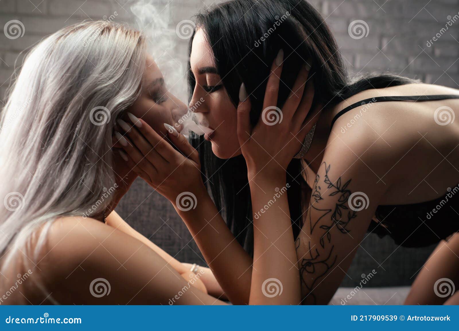 annette crosby share two woman making out photos