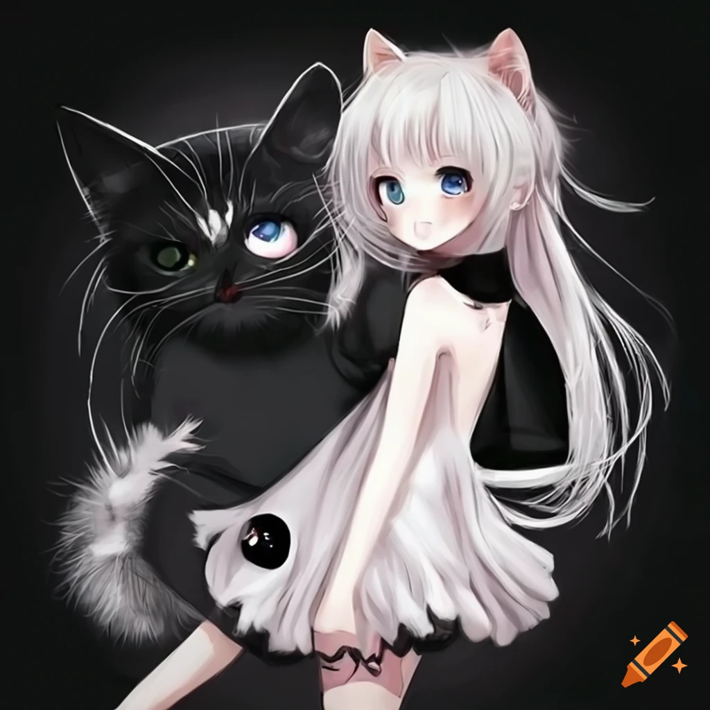 disha paul recommends Black And White Neko Girl