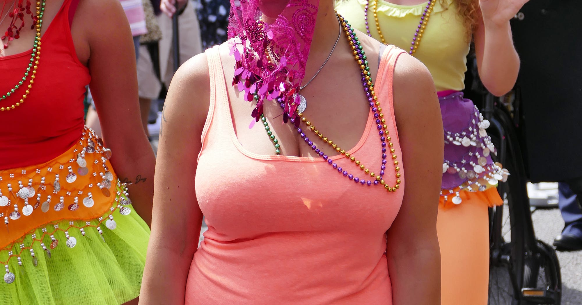 Best of Mardi gras bead boob