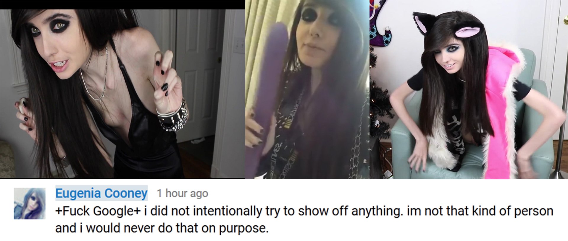 abidhussain fazaldad recommends eugenia cooney vagina slip pic