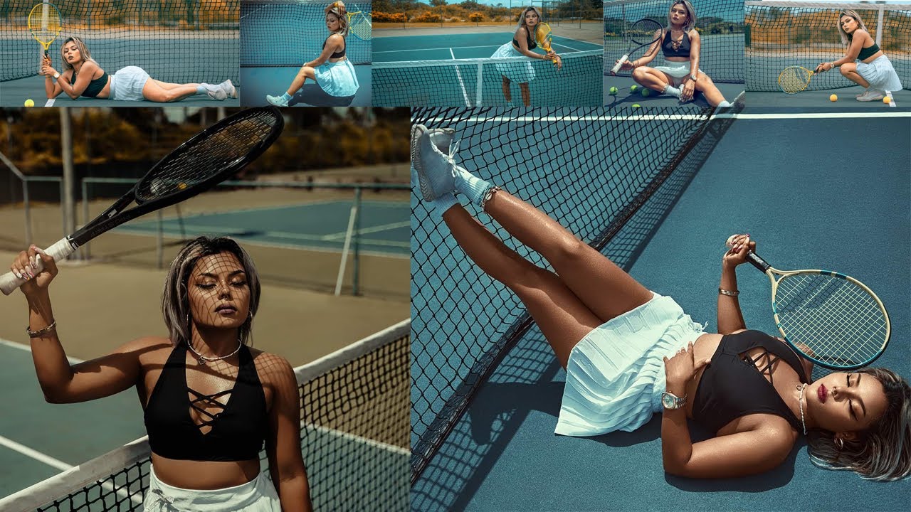 angel khuletz recommends tennis court photoshoot pic