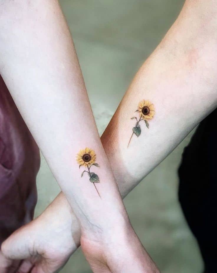 Tiny Black Eyed Susan Tattoo club bristol