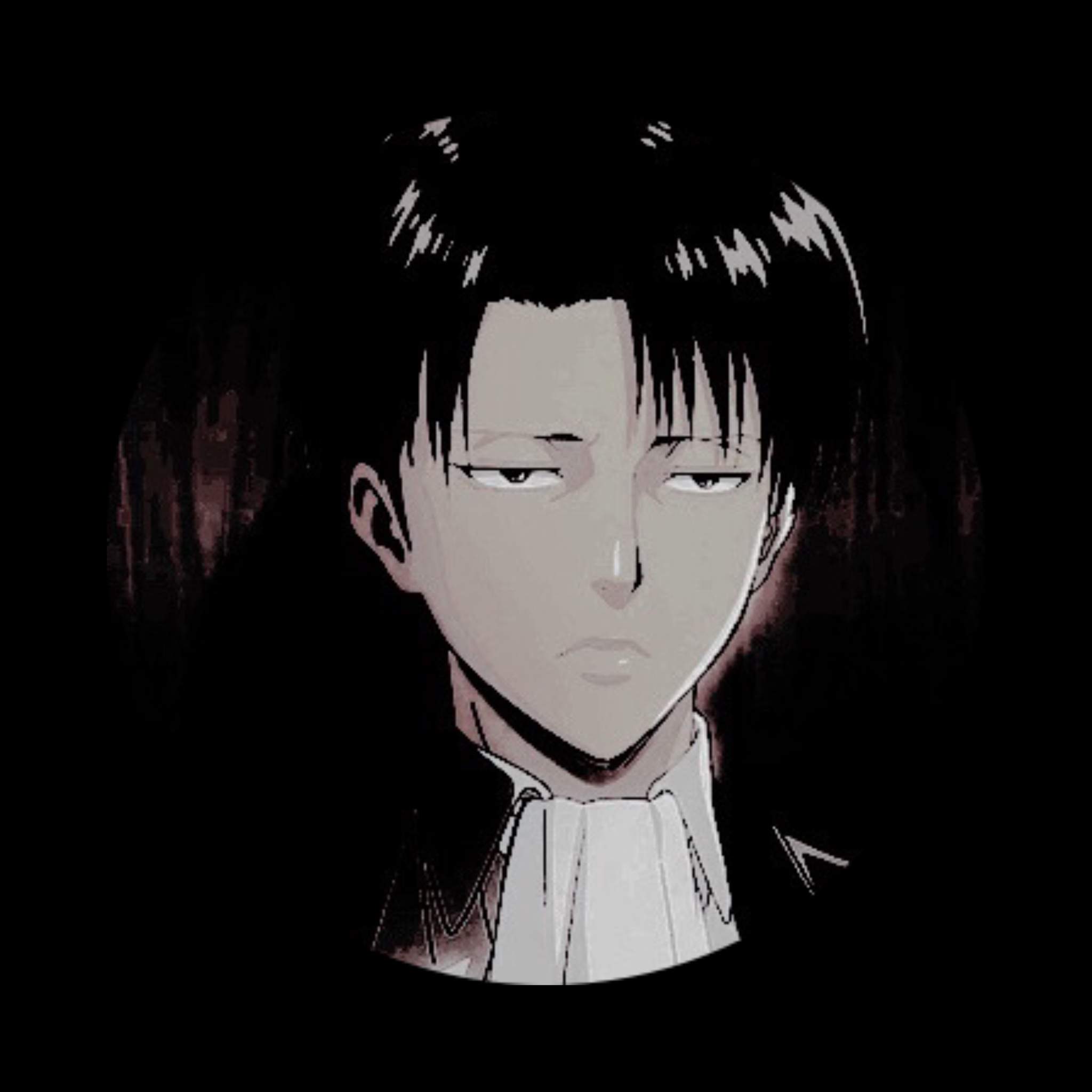 anime profile picture black and white