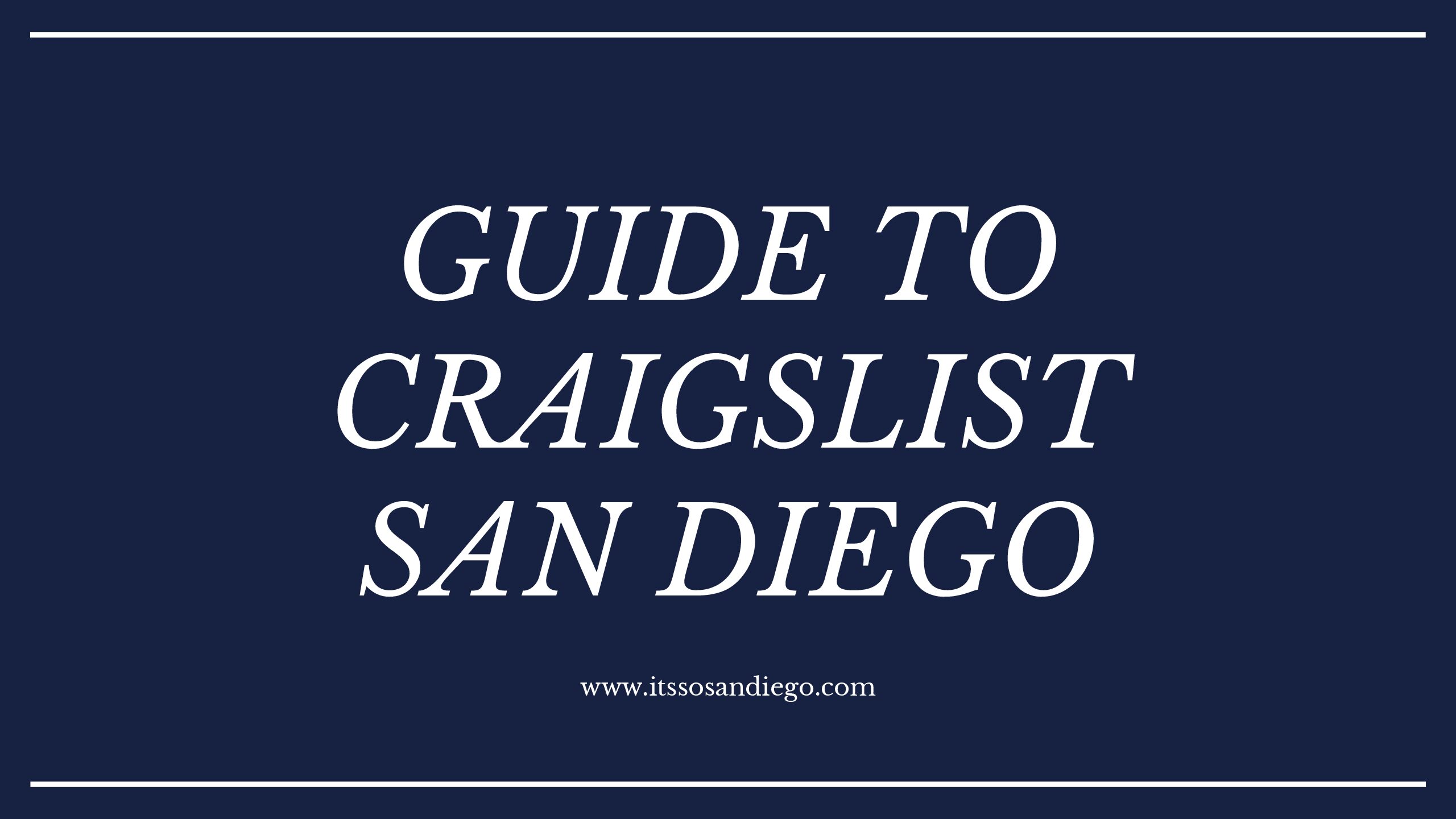 Best of San diego craglist com