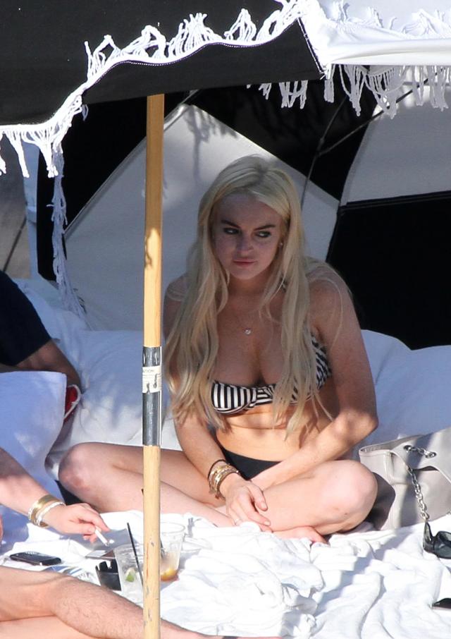 christian ovesen recommends lindsay lohan bathing suit pic