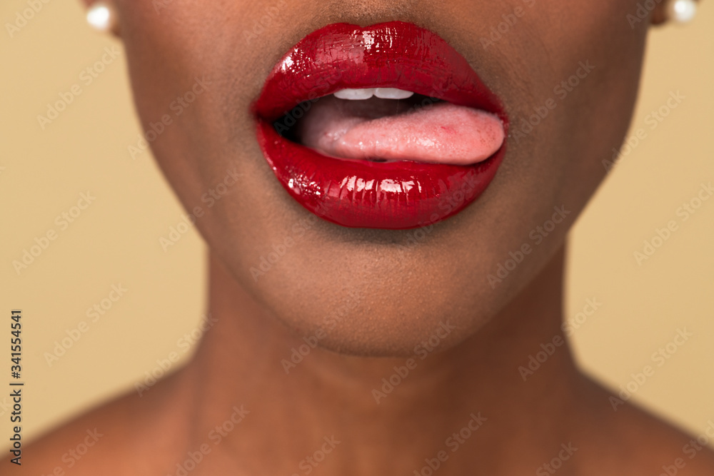 delia avila recommends Black Woman Tongue Out