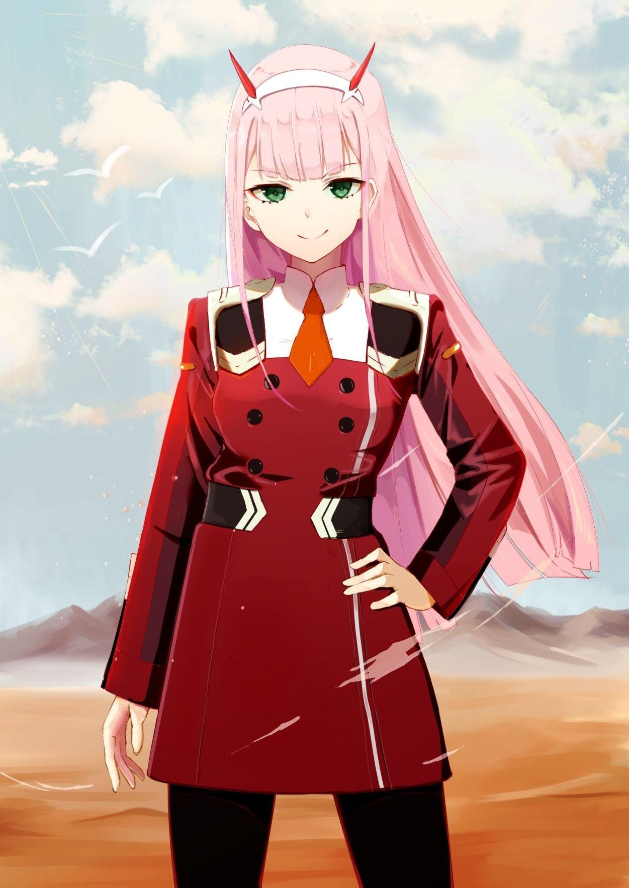 Henti Zero Two fists herself