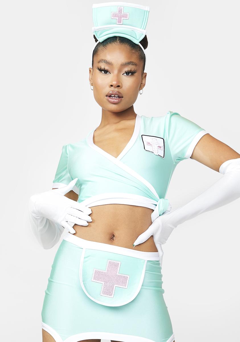sexy nurse in scrubs