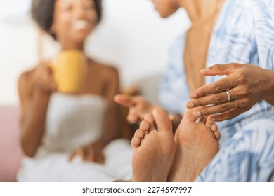 alif ezwan add massaging my sisters feet photo