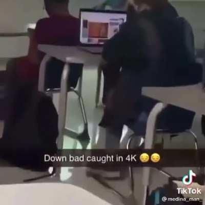 caught masturbating in class